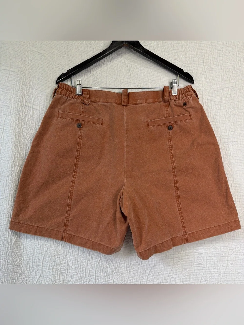 Territory Ahead Vtg Mens Large Shorts Life Of Riley Sunwashed Clay Cotton Canvas